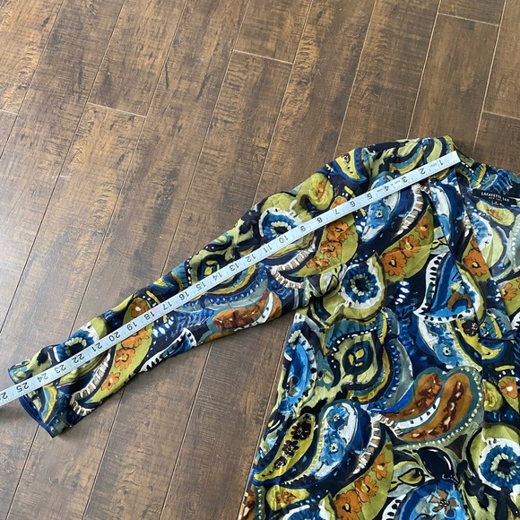 Lafayette 148 New York Silk Paisley blouse - Picture 5 of 9